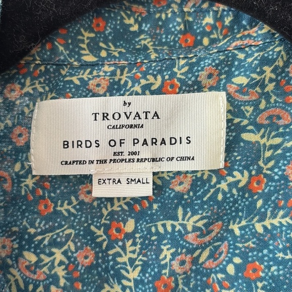 Trovata Birds of Paradise Floral Shirt XS - Picture 3 of 7